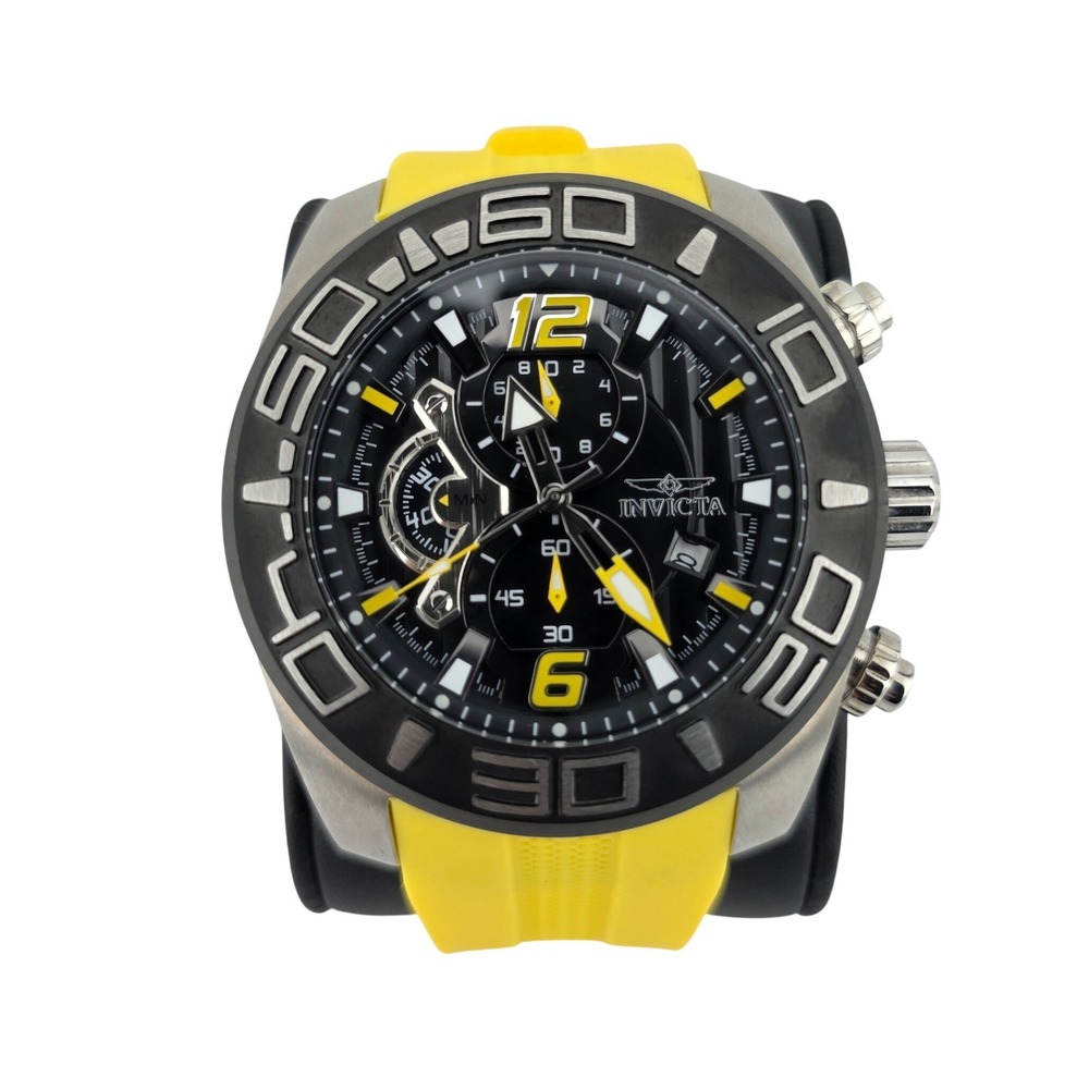 Invicta Pro Diver Chronograph 22808 Master of the Oceans Excellent NEEDS BATTERY